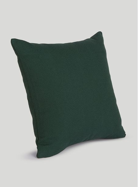 Almofada básica algodão quadrada verde escuro