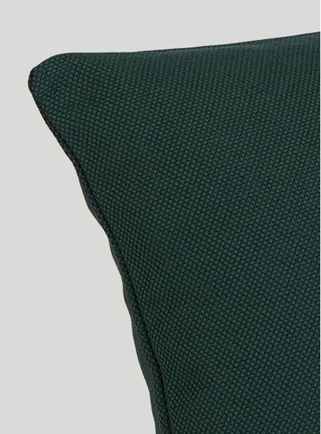 Almofada básica algodão retangular verde escuro