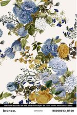 Papel-de-parede-floral-grande-azul