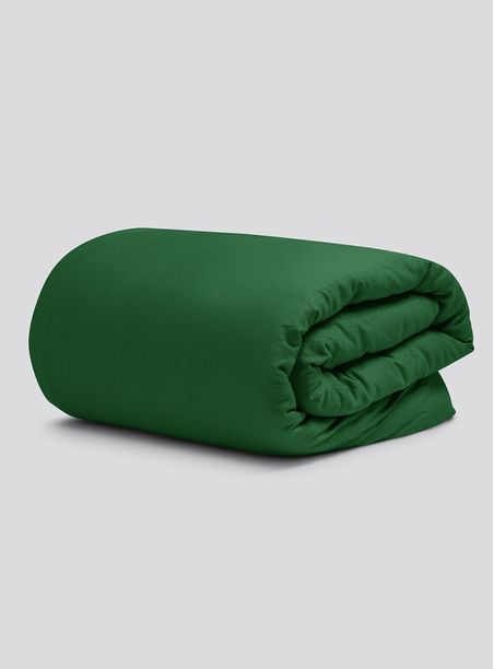 Capa de edredom cama verde 019