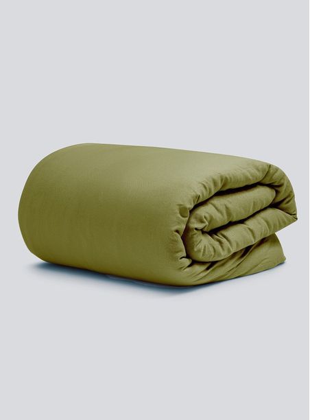Capa de edredom cama verde 018