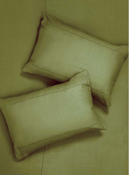 Capa travesseiro cama verde 018