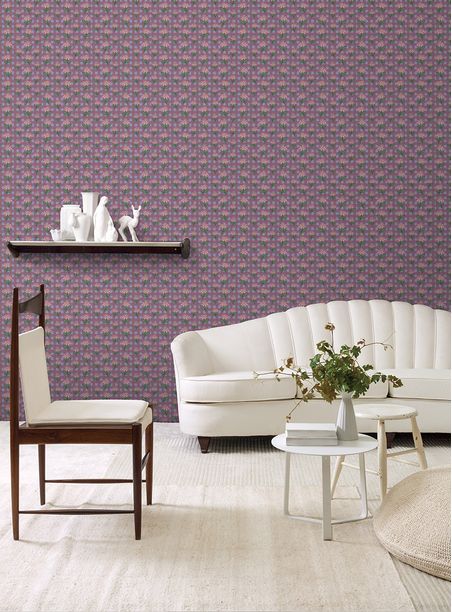 Faixa primavera futurista xadrez mini rosa e azul