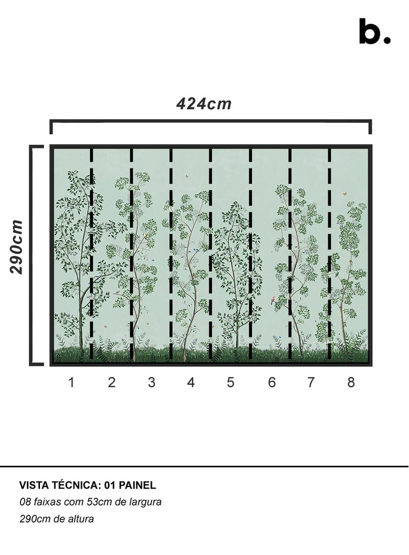 Painel-de-parede-alameda-fundo-verde