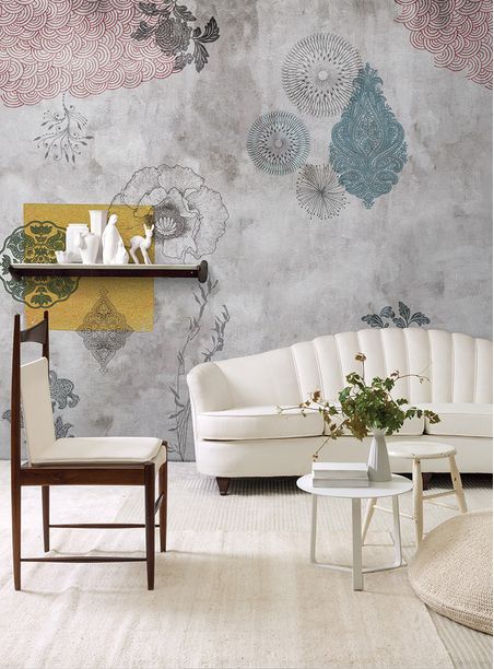 Painel de parede concreto cinza