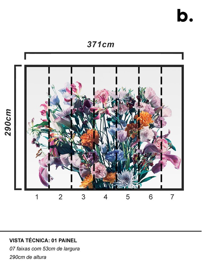 Painel-de-parede-flora-ii-fundo-cinza