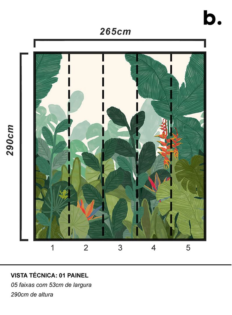 Painel-de-parede-floresta-tropical-verde