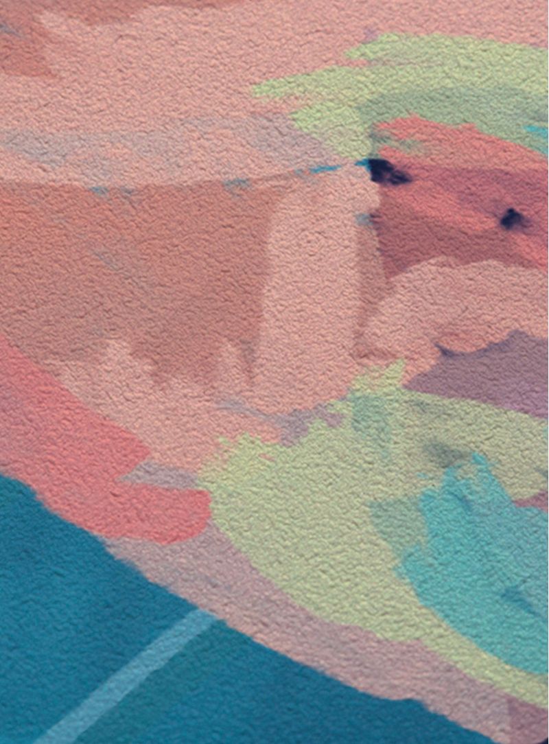 Painel-de-parede-floresta-tropical-azul-escuro-e-rosa