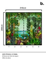 Painel-de-parede-forest-and-no-machine-colorido