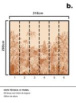 Painel-de-parede-mata-atlantica-laranja