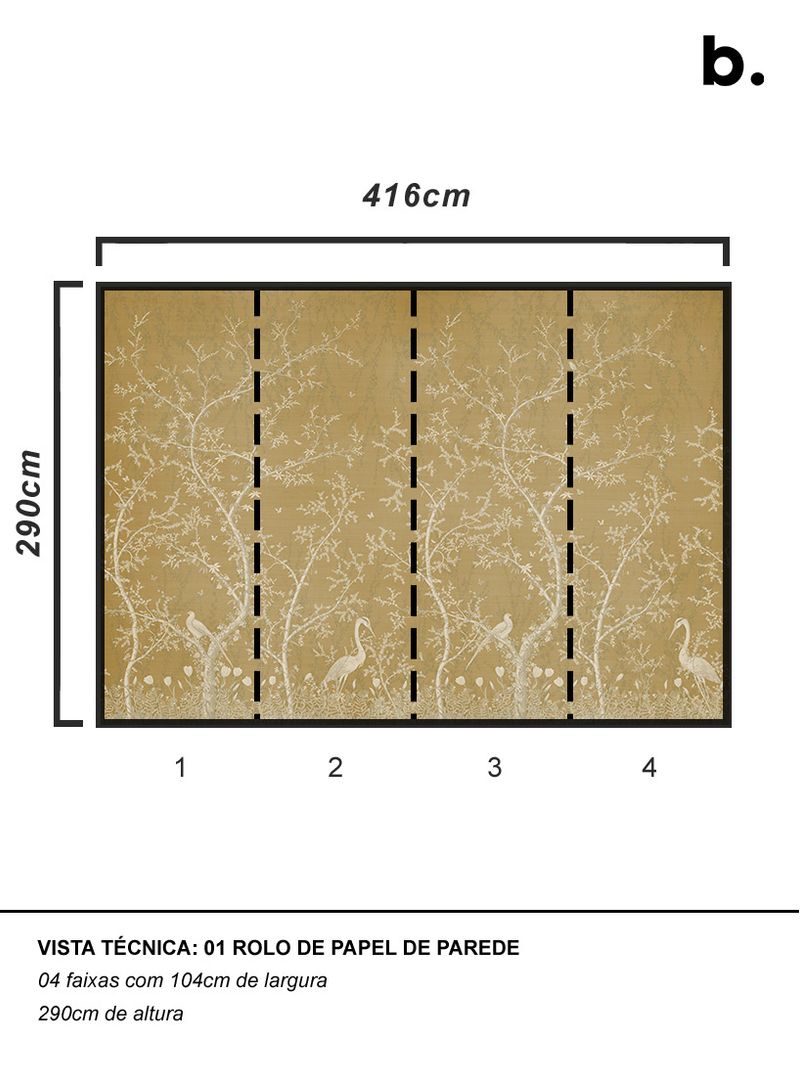 Painel-de-parede-viveiro-dourado