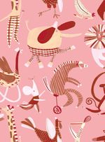 Papel-de-parede-animais-rosa