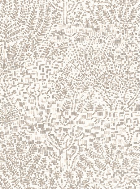 Papel de parede árvores bege