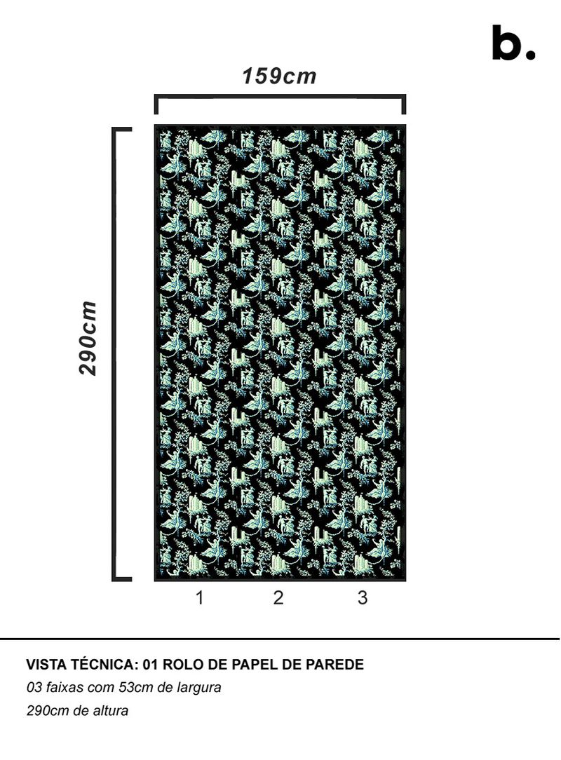 Papel-de-parede-classico-futurista-parque-preto-e-verde