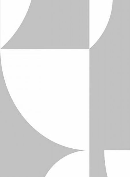 Papel de parede esferas branco e cinza