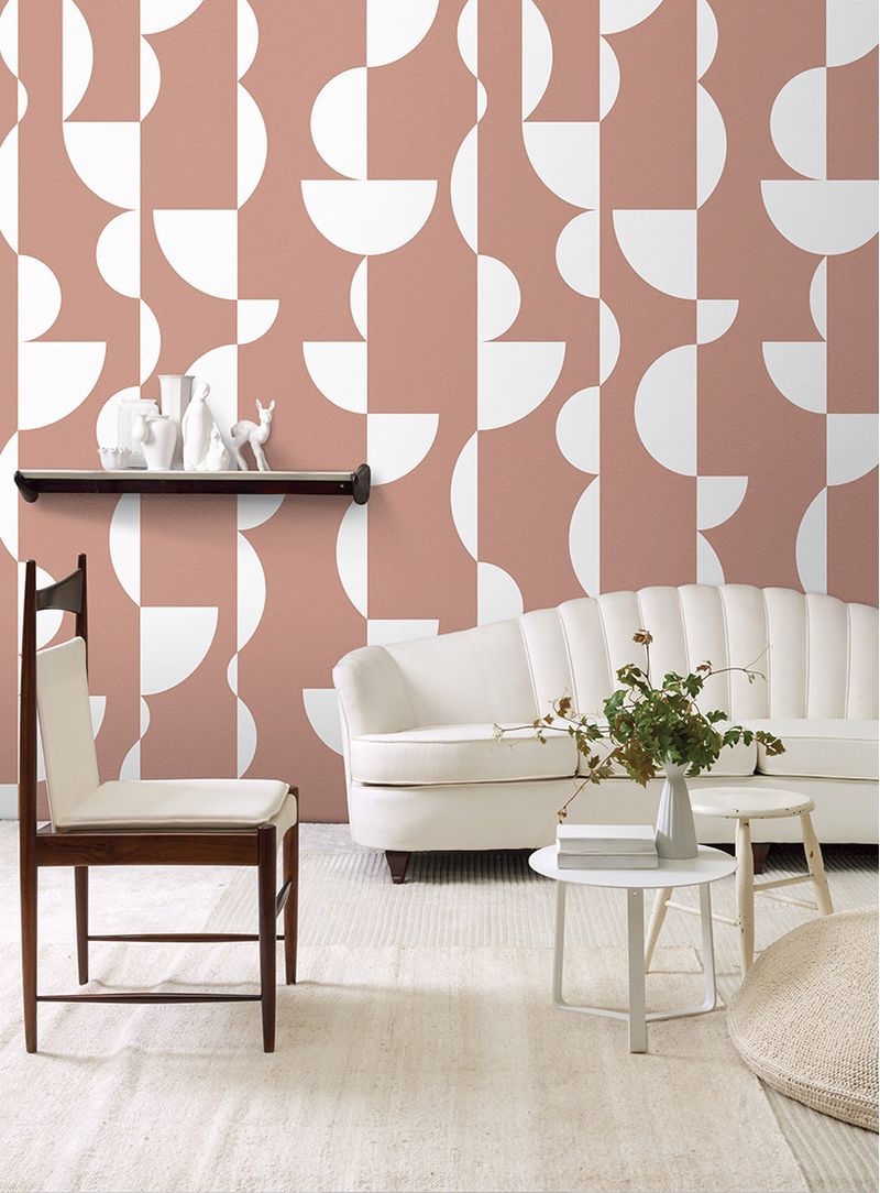 Papel-de-parede-esferas-branco-e-rosa