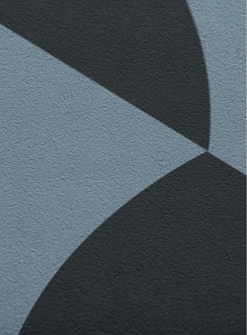 Papel-de-parede-esferas-preto-e-azul