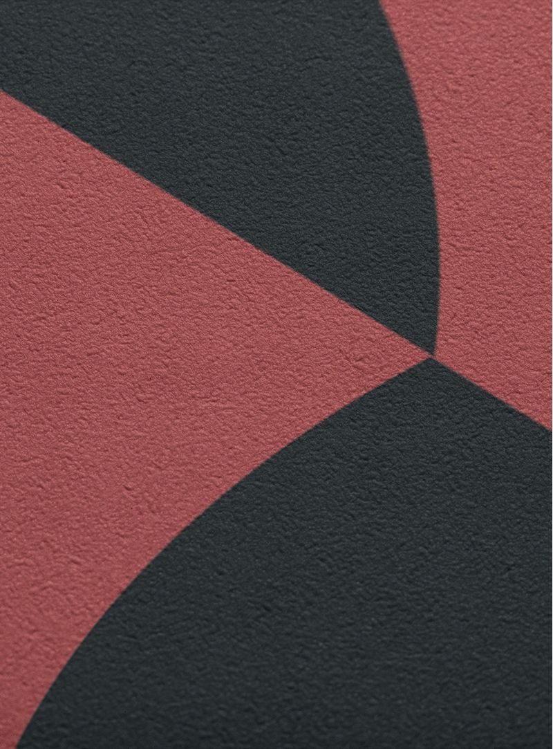 Papel-de-parede-esferas-preto-e-vermelho