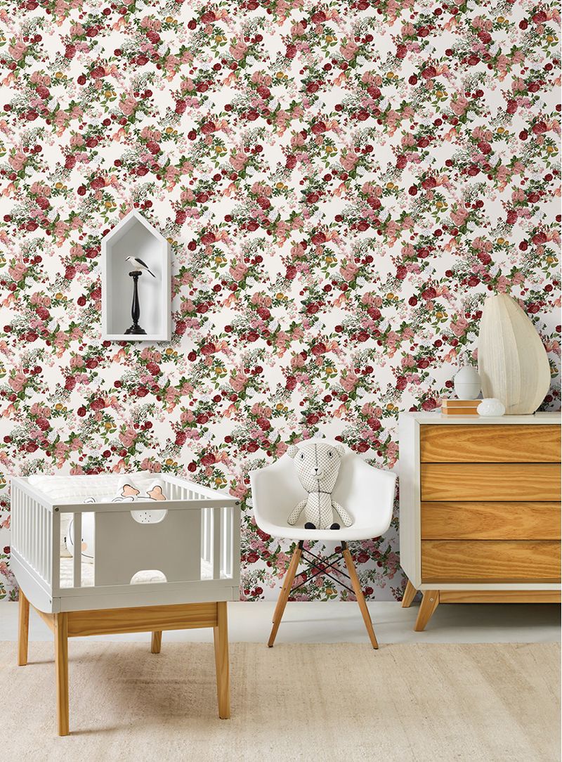 Papel-de-parede-floral-grande-vermelho