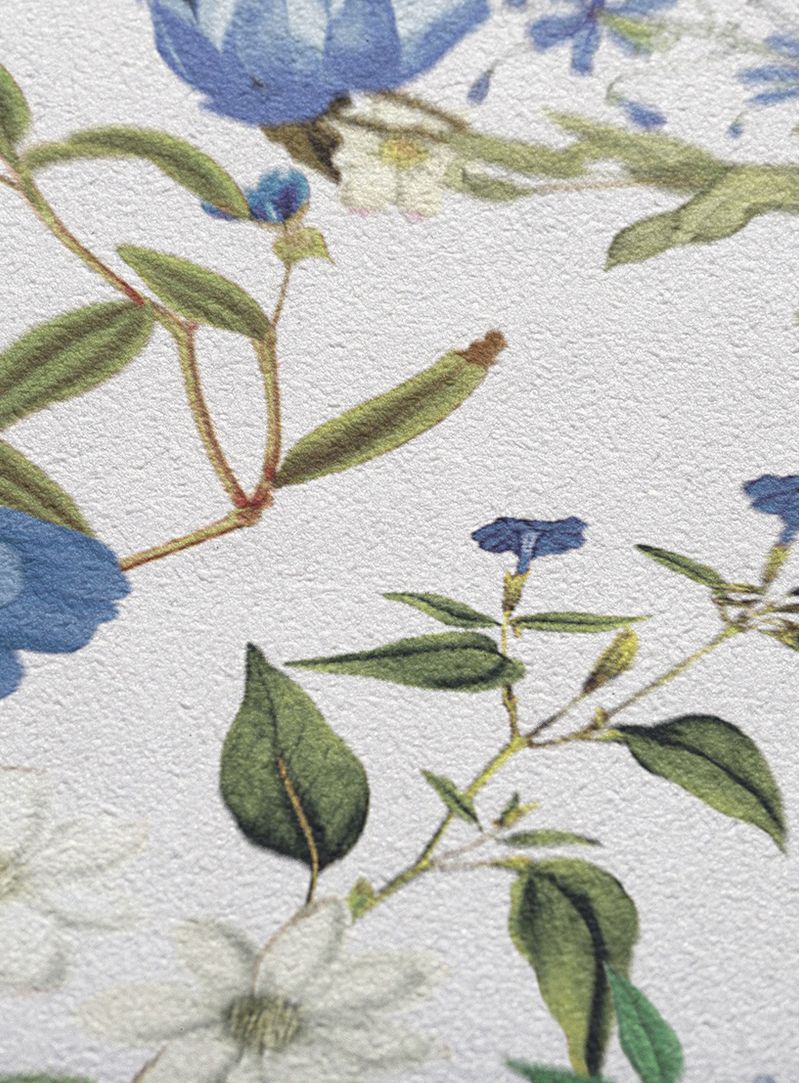 Papel-de-parede-floral-pequeno-azul