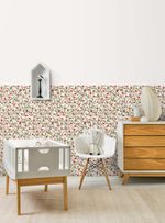 Papel-de-parede-floral-pequeno-vermelho