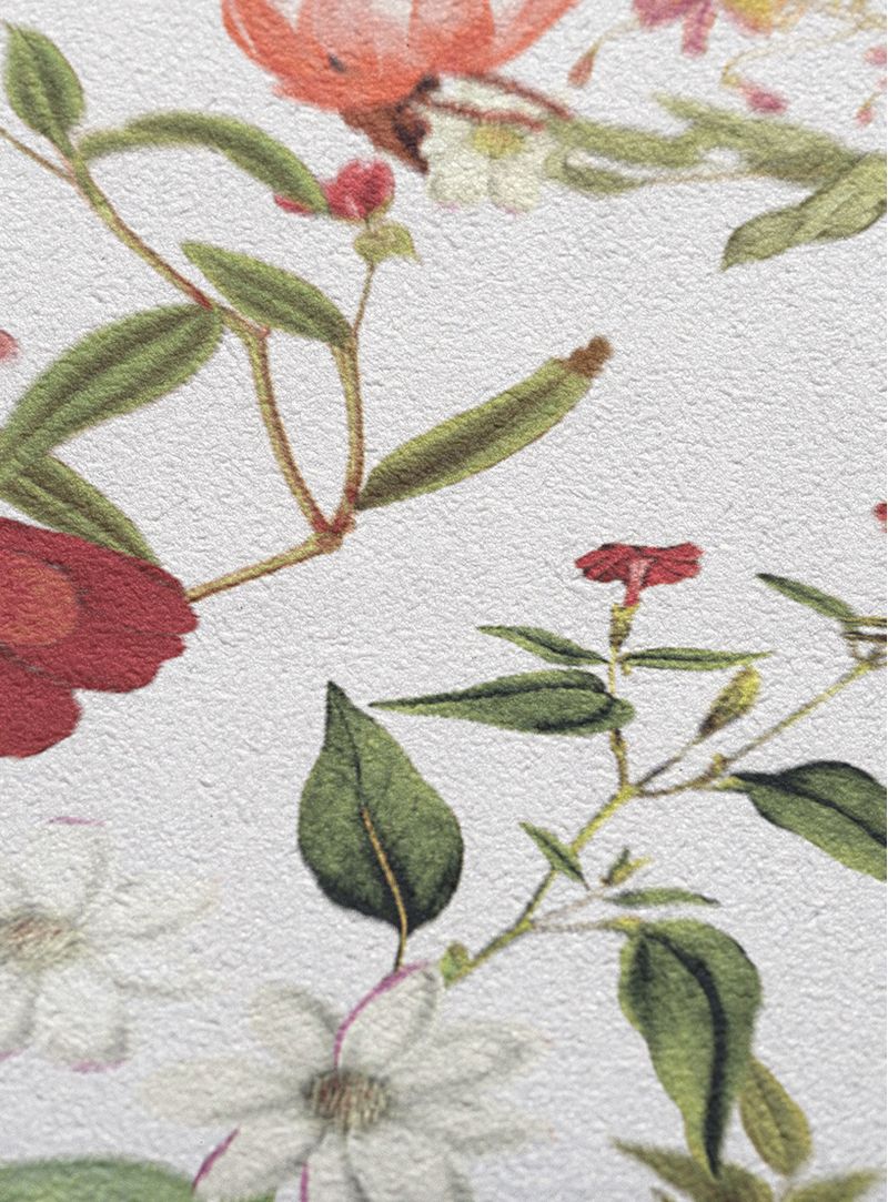 Papel-de-parede-floral-pequeno-vermelho