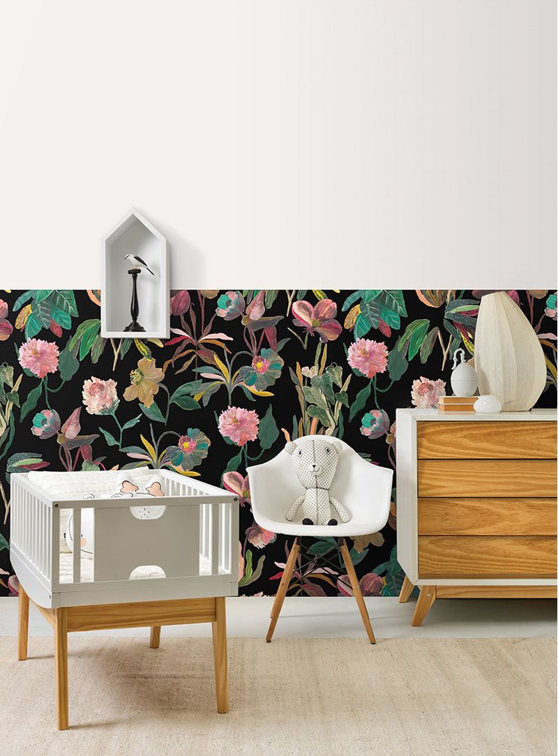 Papel-de-parede-flores-imaginarias-preto