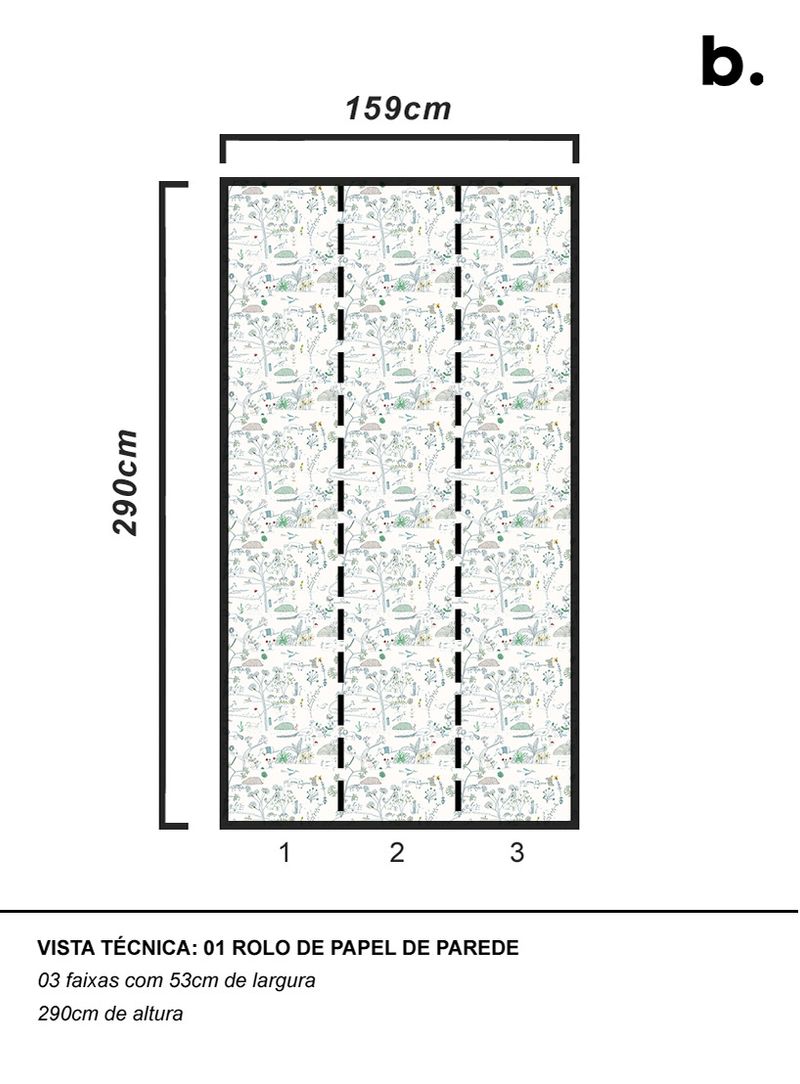 Papel-de-parede-floresta-multicolorida