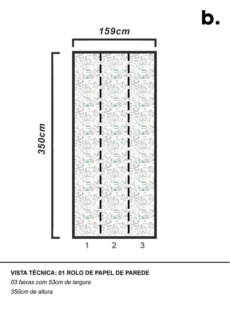 Papel-de-parede-floresta-multicolorida