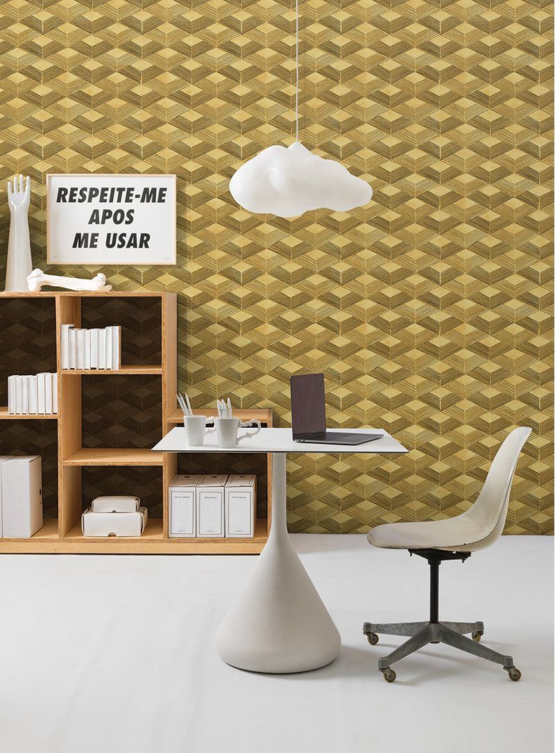 Papel-de-parede-grafismo-rede-ocre-suave