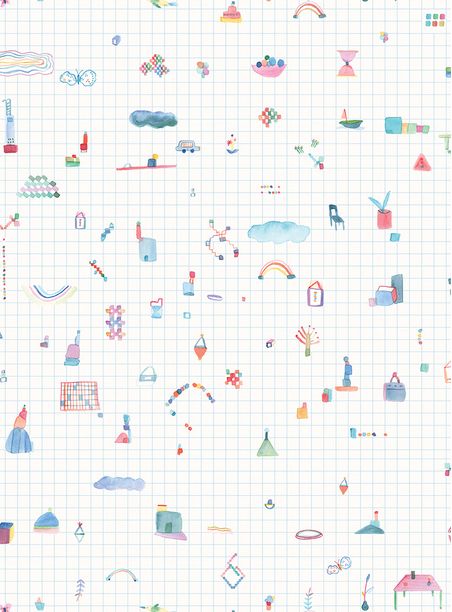 Papel de parede grid azul