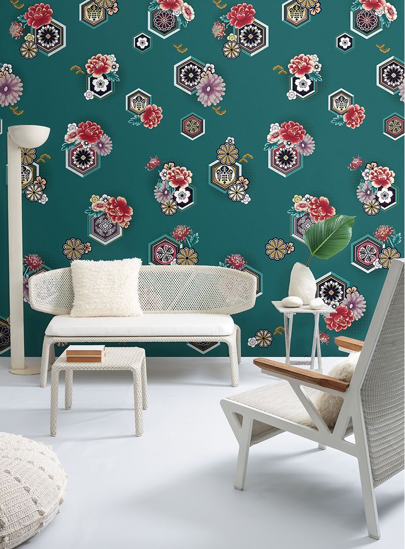 Papel-de-parede-hana-tairu-fundo-verde