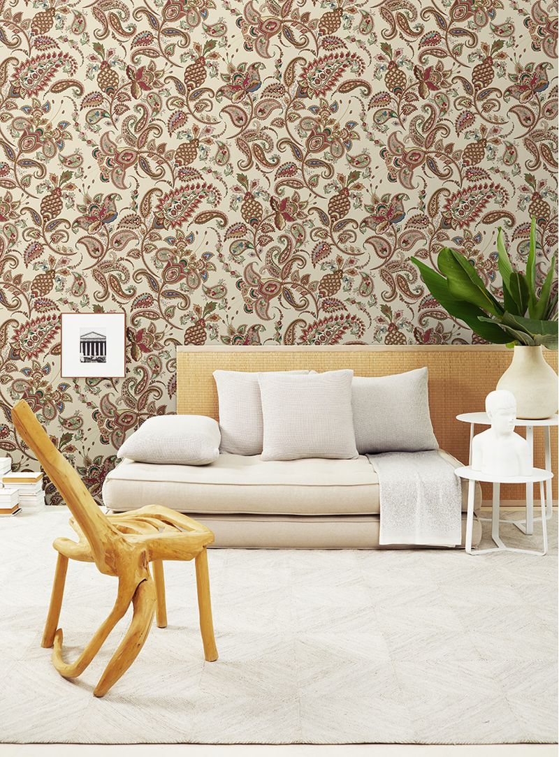 Papel-de-parede-jardim-paisley-ocre