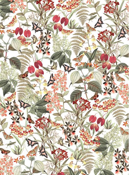 Papel de parede liberty branco