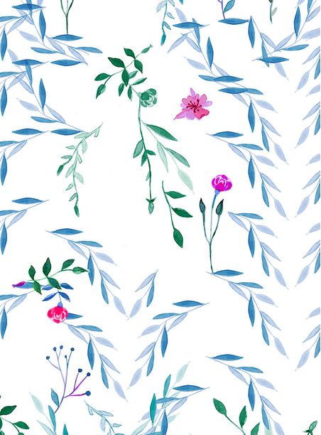 Papel de parede mata fundo azul