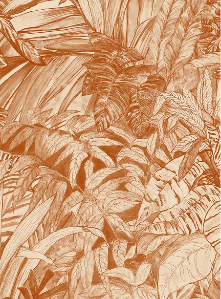 Papel de parede mata atlântica laranja