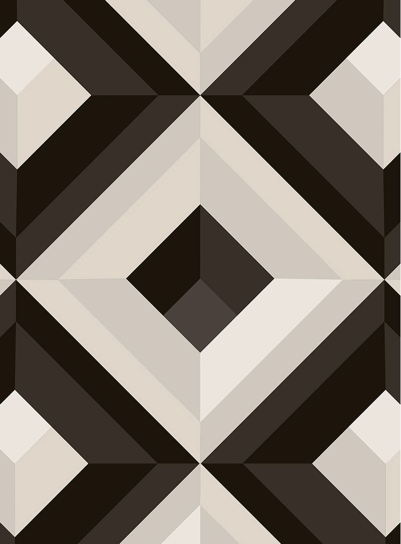 Papel-de-parede-piramide-bege-e-preto