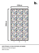 Papel-de-parede-passaros-azul-e-vinho