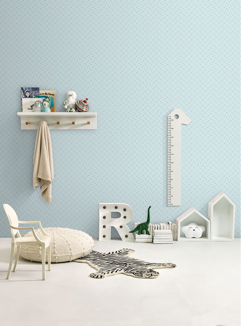 Papel-de-parede-pontos-diagonais-azul-claro