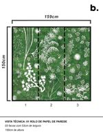 Papel-de-parede-plantas-e-estrelas-fundo-verde