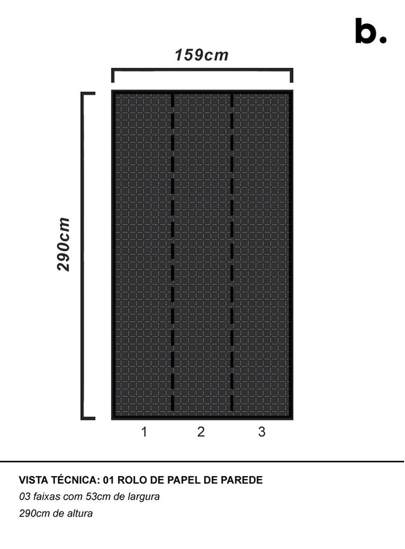 Papel-de-parede-pontos-quadriculados-preto