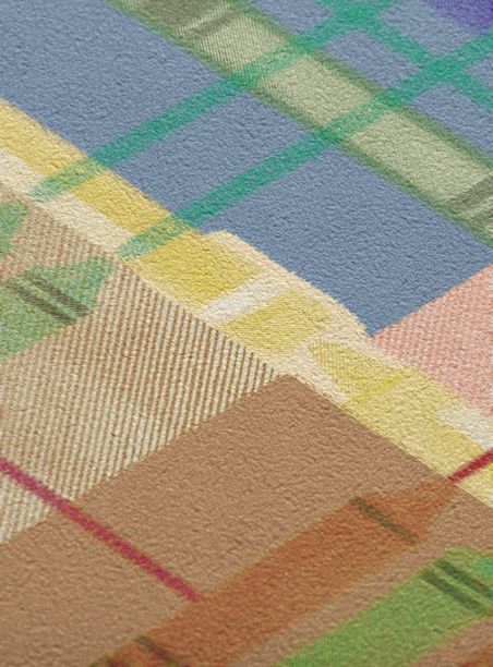 Papel de parede tartan de lápis colorido