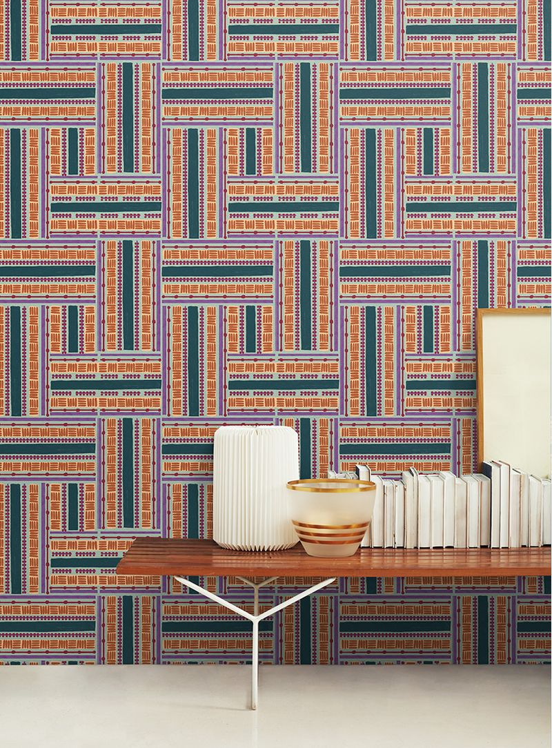 Papel-de-parede-teia-azul-e-violeta
