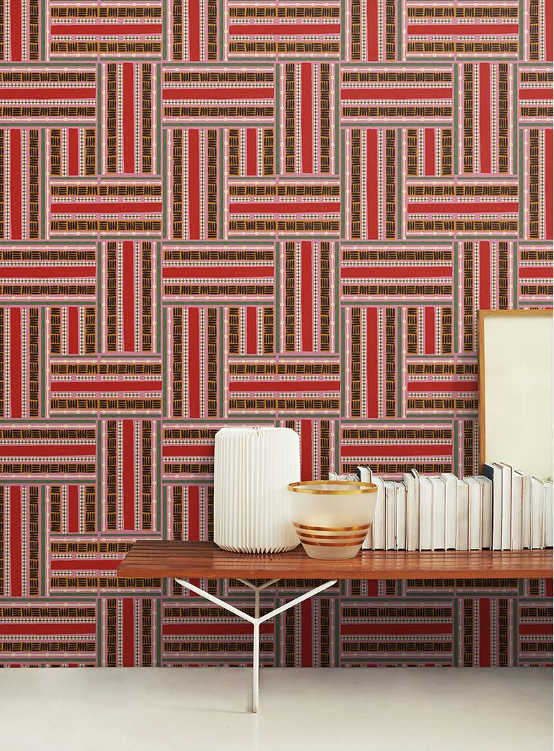 Papel-de-parede-teia-rosa-e-vermelho