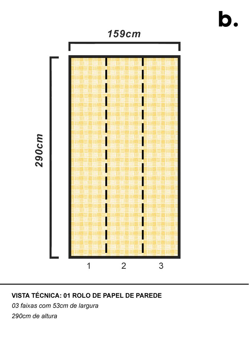 Papel-de-parede-vichy-de-lapis-amarelo