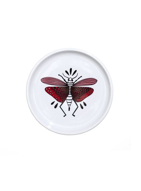 Prato borboleta vermelho