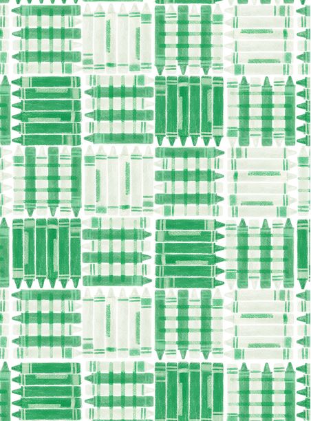 Papel de parede vichy de lápis verde