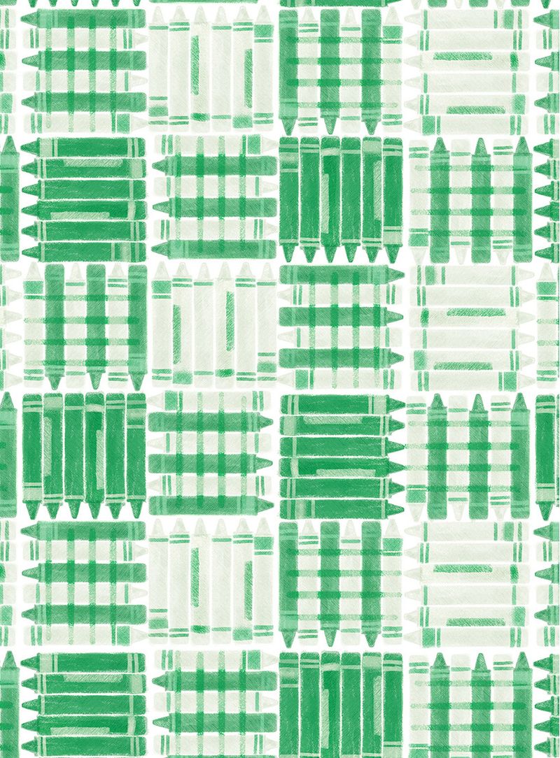 Papel-de-parede-vichy-de-lapis-verde