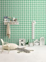 Papel-de-parede-vichy-de-lapis-verde