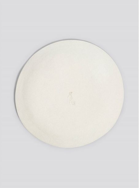 Prato cerâmica refeição traços ii branco e preto